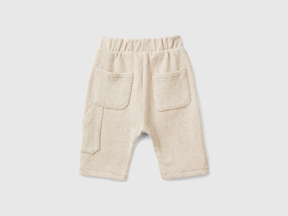 Trousers in Recycled Cotton Blend_38KHAF01W_901_02
