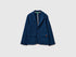Benetton Dark Blue Boys Elegant Blazer with Pockets SKU: 38PZC600K_37T Image 01