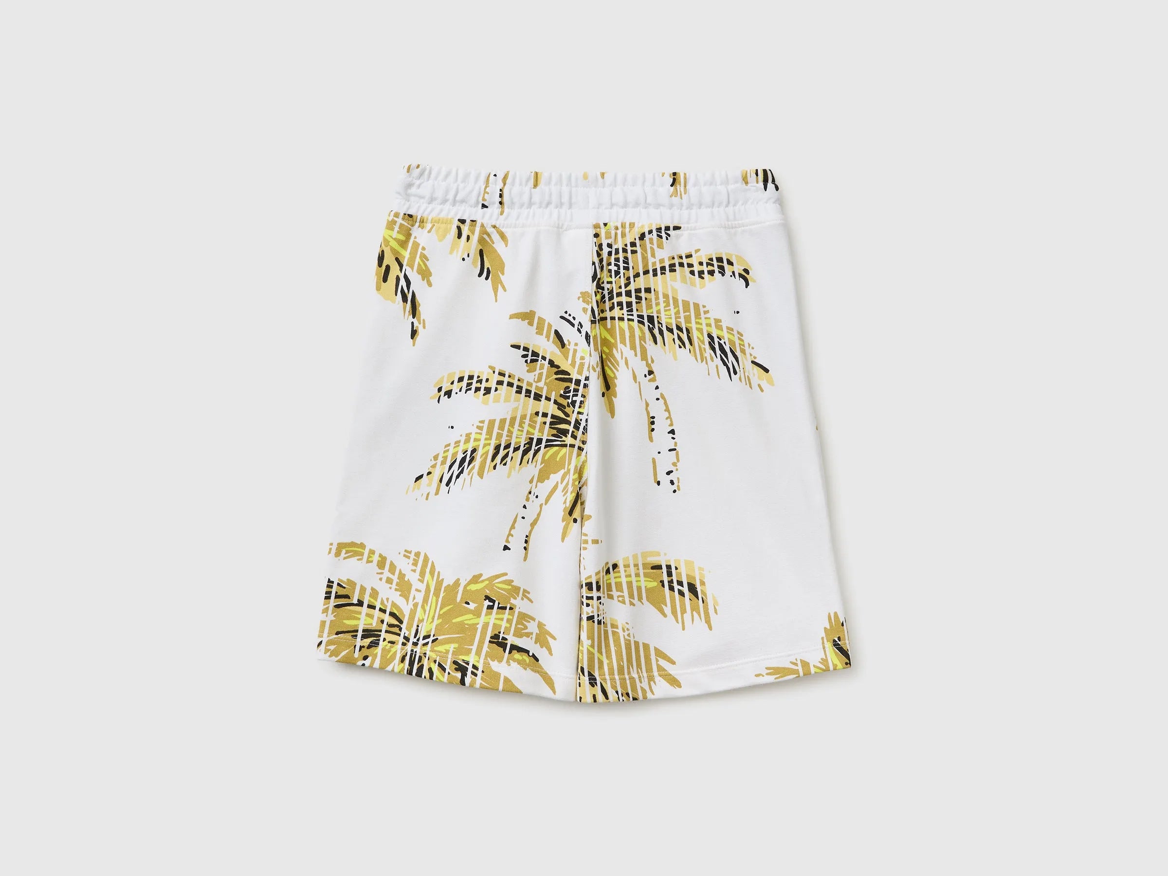 Benetton White Boys Printed Sweatshirt Bermuda Shorts SKU: 3959C903V_73V Image 02