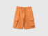 Benetton Orange Boys Fleece Bermuda Shorts with Pockets SKU: 39DJC902N_0D1 Image 01