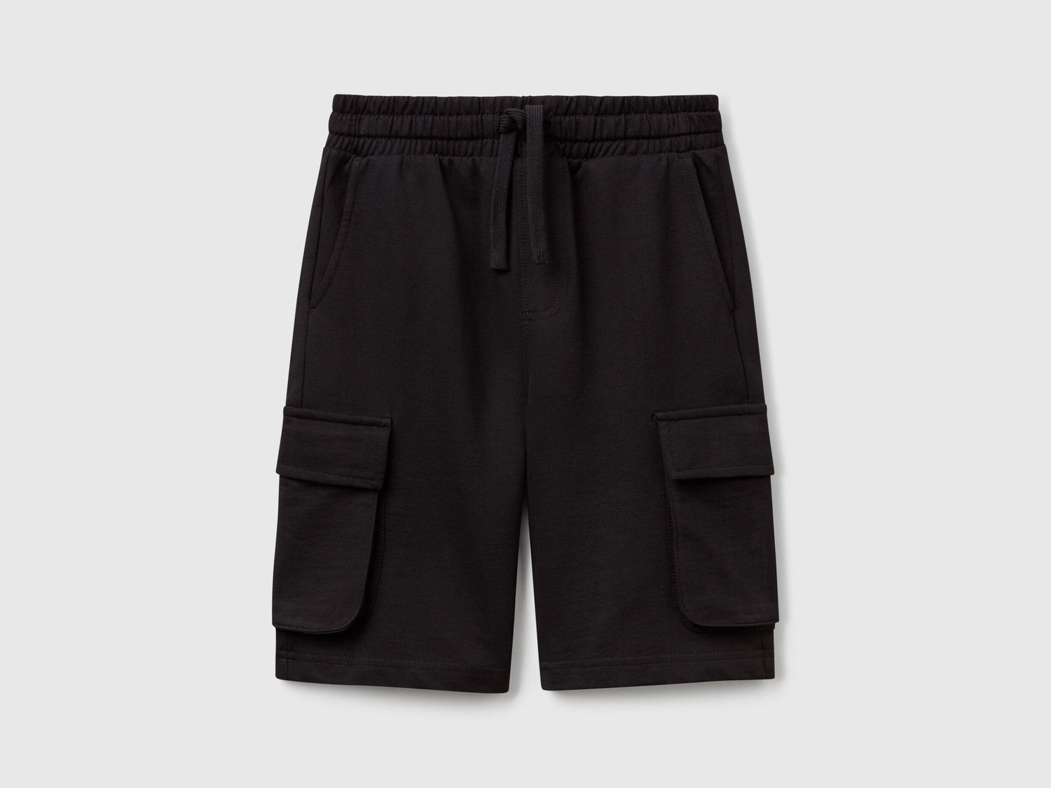 Benetton_Cargo Shorts in Light Sweat Fabric_39DJC902N_100_01