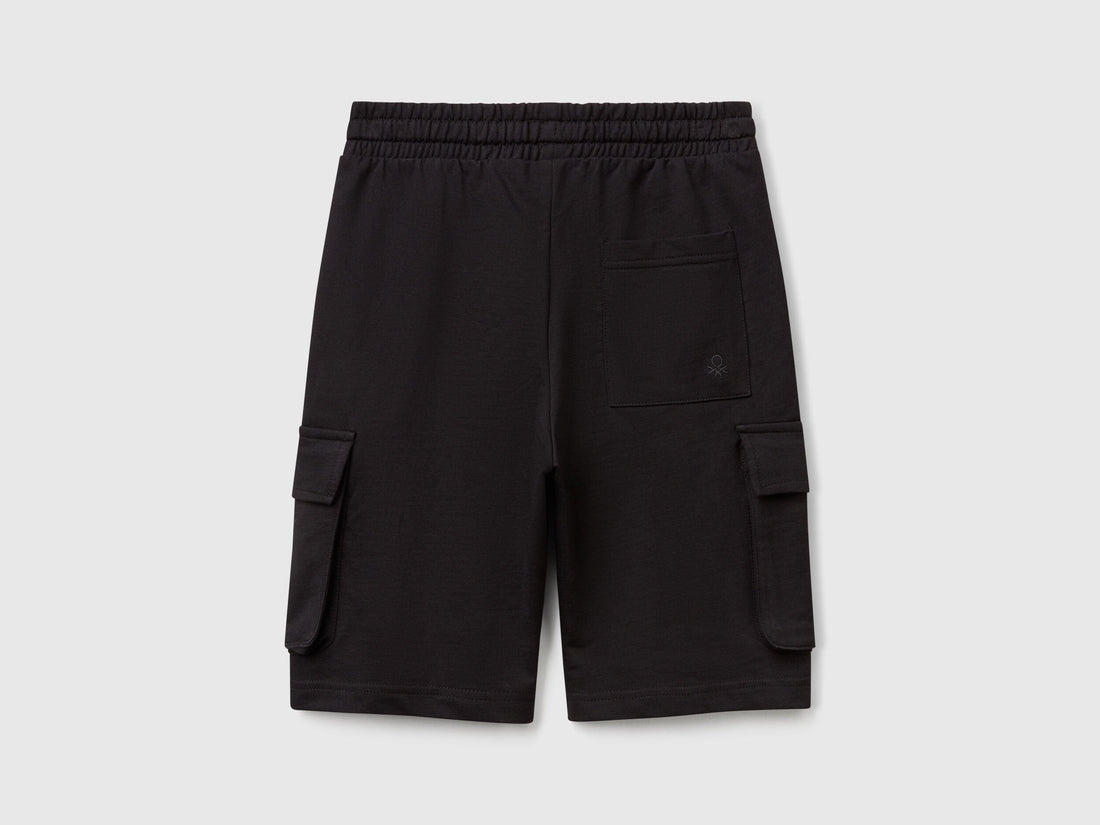 Benetton_Cargo Shorts in Light Sweat Fabric_39DJC902N_100_02