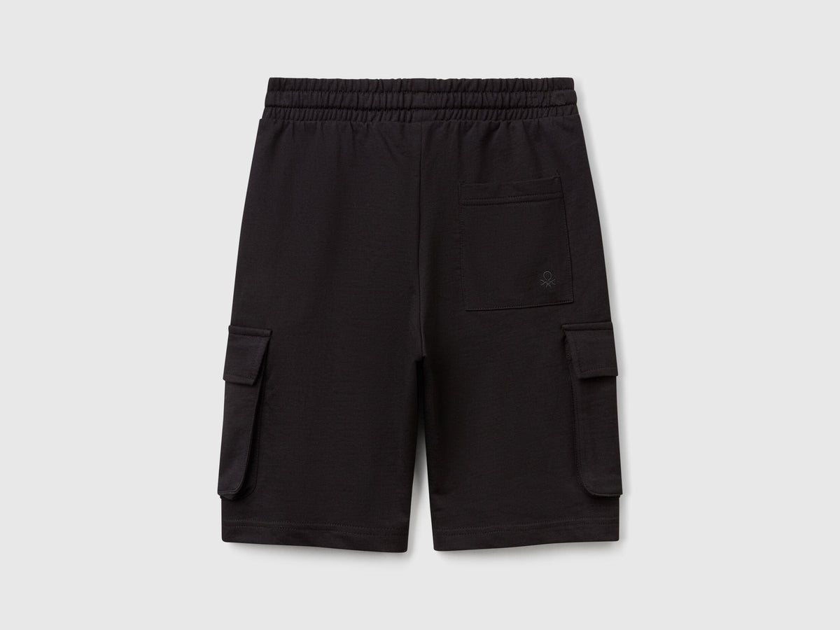 Benetton_Cargo Shorts in Light Sweat Fabric_39DJC902N_100_02