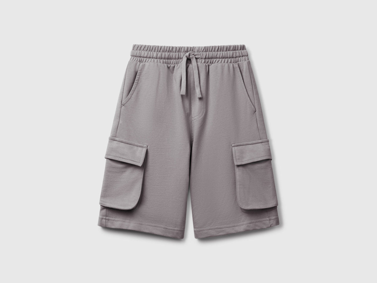 Benetton_Cargo Shorts in Light Sweat Fabric_39DJC902N_11M_01