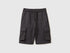 Benetton Dark Gray Boys Fleece Bermuda Shorts with Pockets SKU: 39DJC902N_19E Image 01