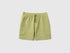 Benetton Military Green Boys Cargo Bermuda Shorts with Drawstring SKU: 39DJG901C_1Q1 Image 01