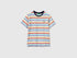 Benetton Sky Blue Boys Striped T-Shirt SKU: 39IAC10S8_906 Image 01