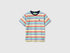 Benetton Air Force Blue Boys Striped Short-Sleeved T-Shirt SKU: 39IAG10LL_906 Image 01