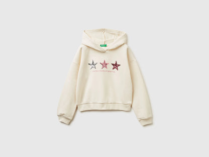 Benetton_Creamy White_Hoodie with Sequins_39M2C205E_0R2_01