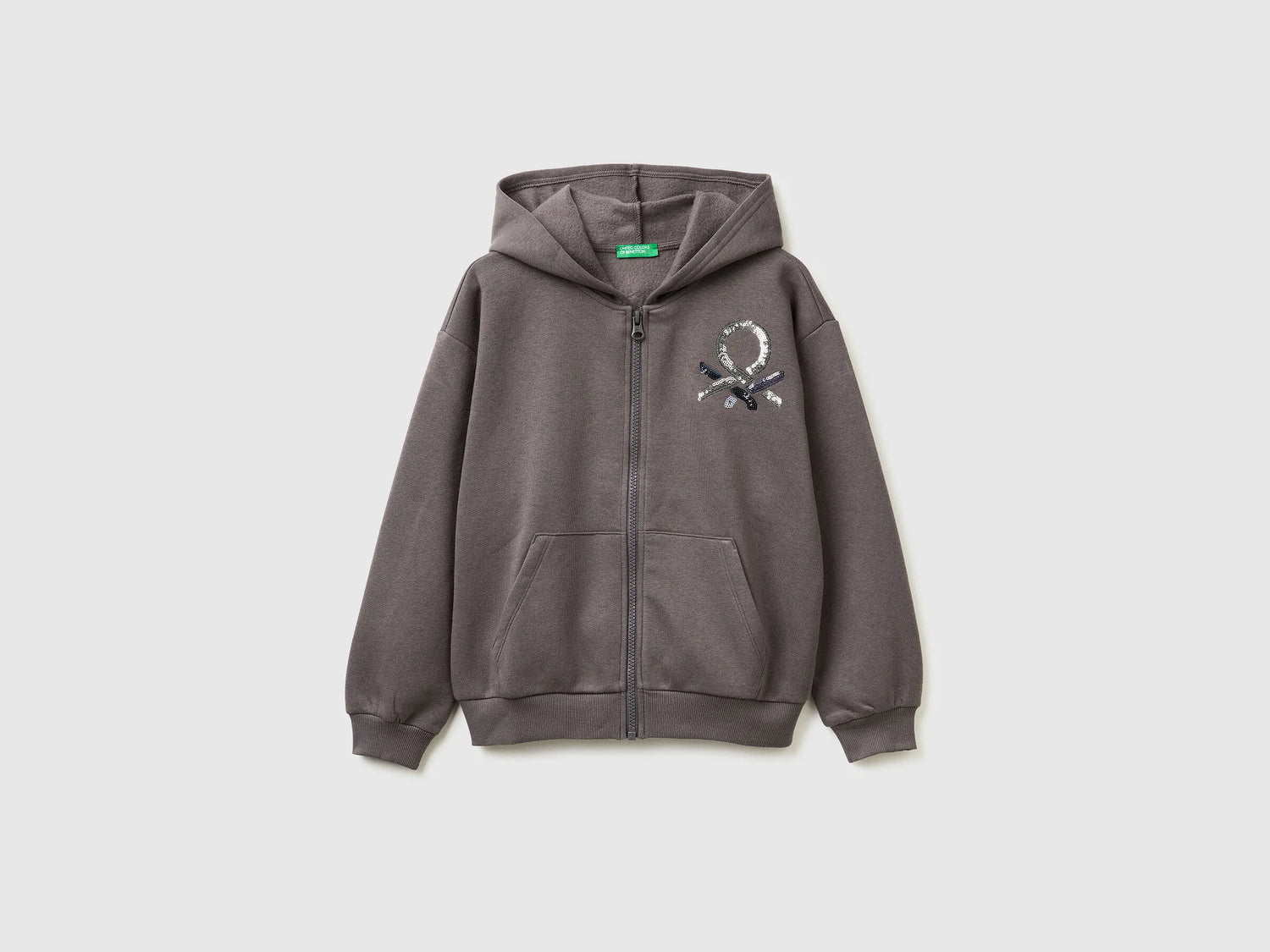 Benetton_Dark Mauve_Sweatshirt with Zip and Sequins_39M2C505O_00A_01