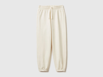 Benetton_Creamy White_Sweat Joggers with Drawstring_39M2CF05I_0R2_01