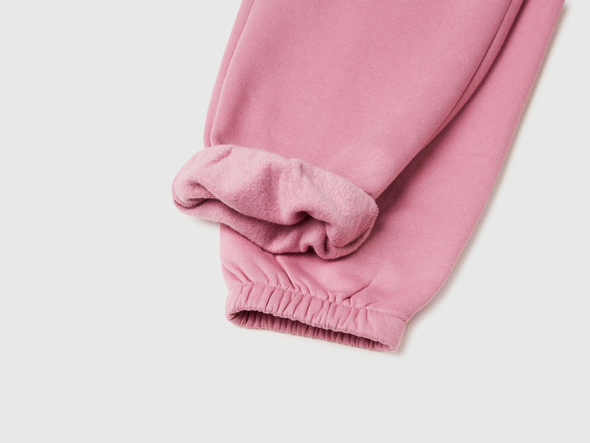 Benetton_Pink_Sweat Joggers with Drawstring_39M2CF05I_2G9_03
