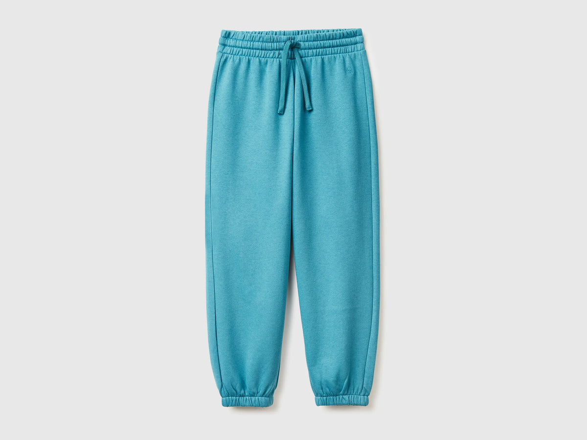 Benetton_Turquoise_Sweat Joggers with Drawstring_39M2CF05I_2H6_01