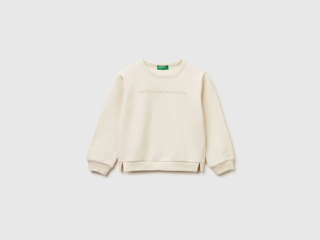 Benetton_Creamy White_Pullover Sweatshirt with Glittery Print_39M2G10KY_0R2_01