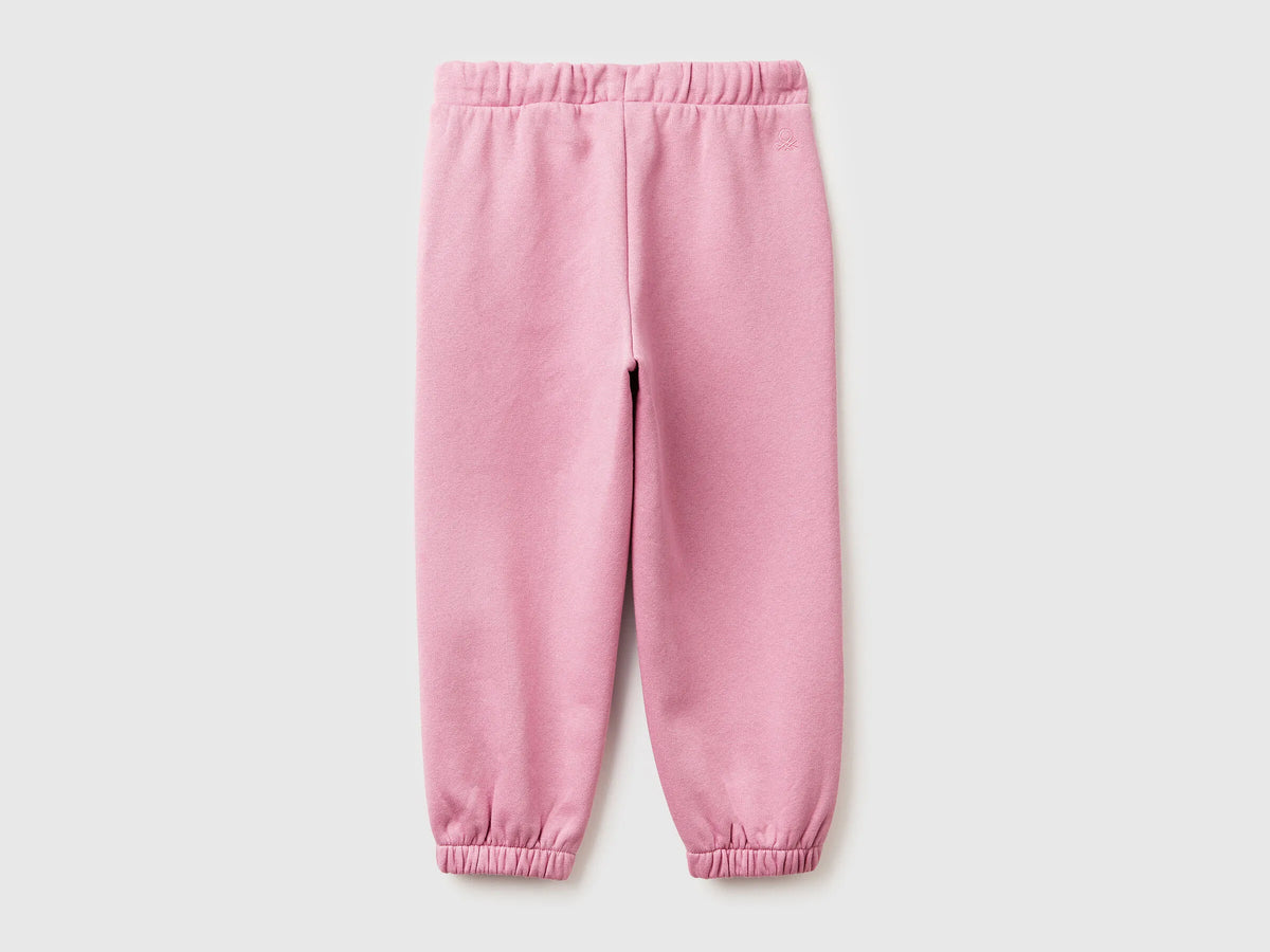 Benetton_Pink_Sweat Joggers with Drawstring_39M2GF04F_2G9_02