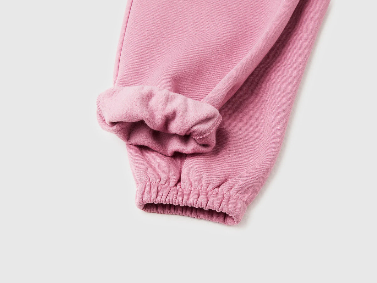 Benetton_Pink_Sweat Joggers with Drawstring_39M2GF04F_2G9_03
