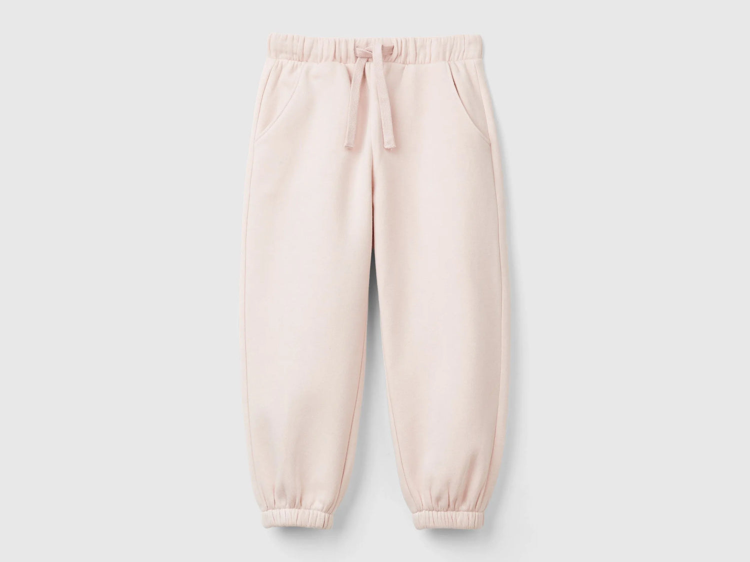 Benetton_Soft Pink_Sweat Joggers with Drawstring_39M2GF04F_3V5_01