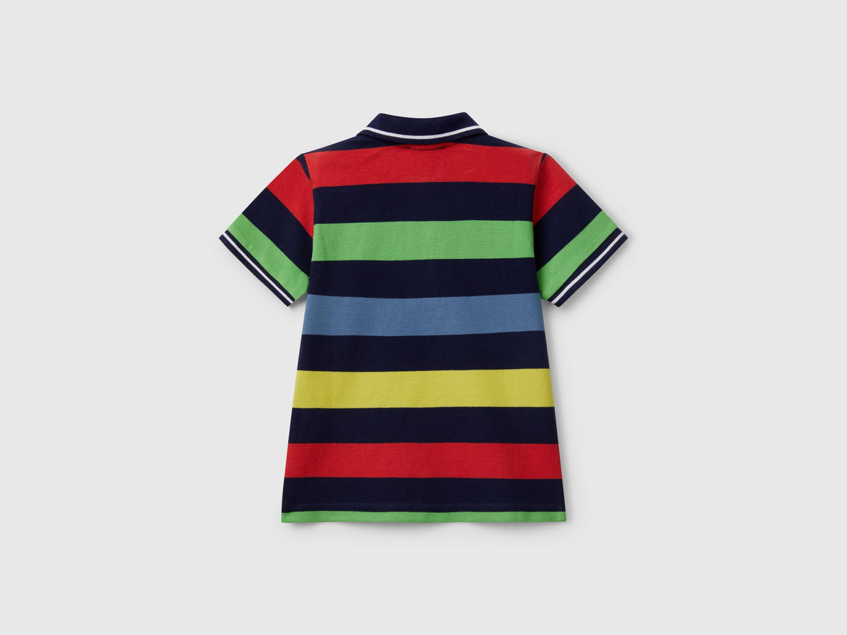 Benetton_Striped Short Sleeve Polo Shirt_39QAG300V_940_02