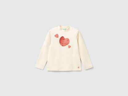 Turtle Neck T-Shirt with Heart Patch_3AOUG10H3_3C9_01