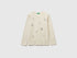 Benetton_Creamy White_T-Shirt with Rhinestone Applique_3ATNC10RF_0R2_01