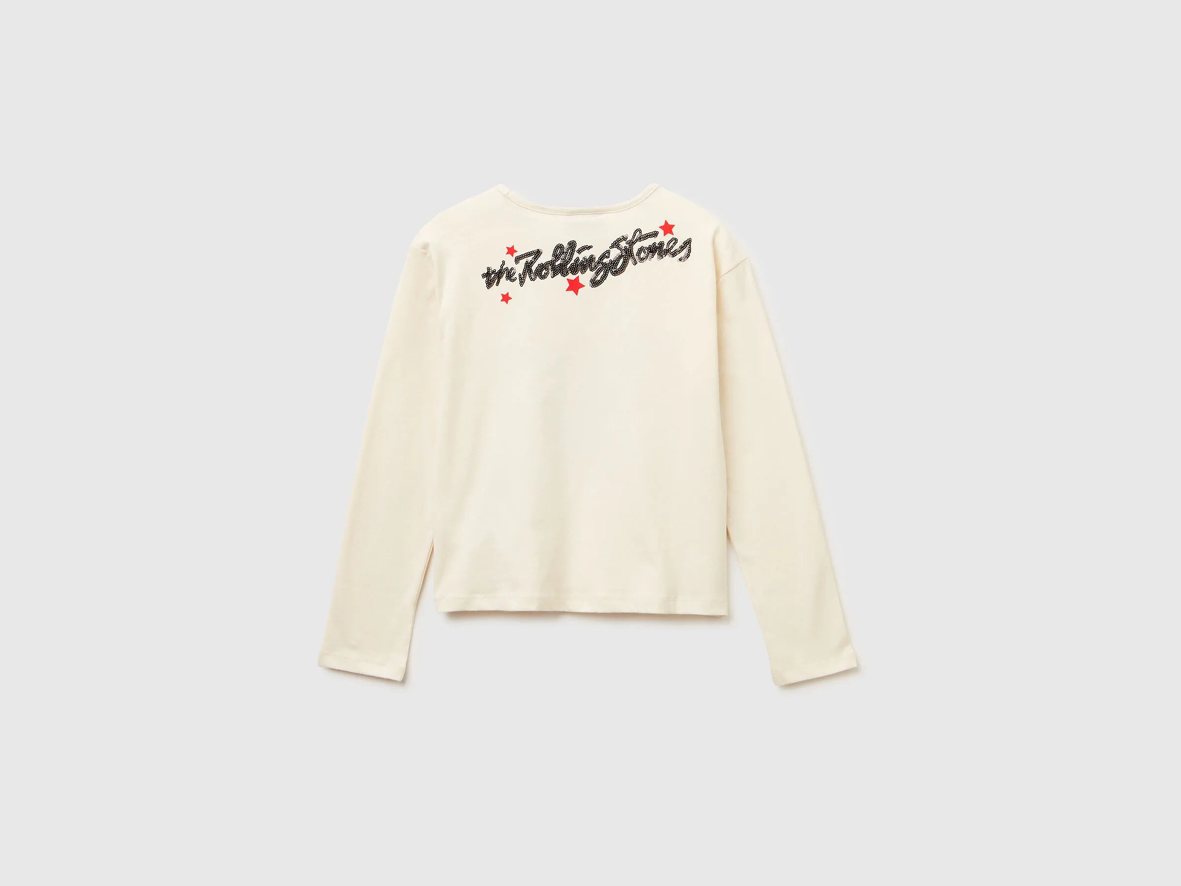 Benetton_Creamy White_Boxy Fit &quot;The Rolling Stones&quot; T-Shirt_3ATNC10RI_3C9_02