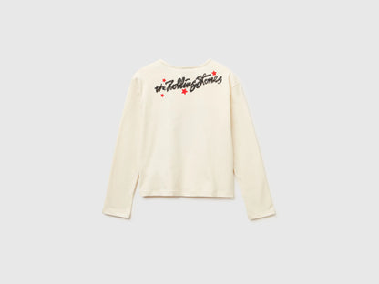 Benetton_Creamy White_Boxy Fit &quot;The Rolling Stones&quot; T-Shirt_3ATNC10RI_3C9_02