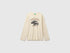 Benetton Creamy White Boys 100% Organic Cotton Printed T-Shirt SKU: 3ATNC10UF_3C9 Image 01