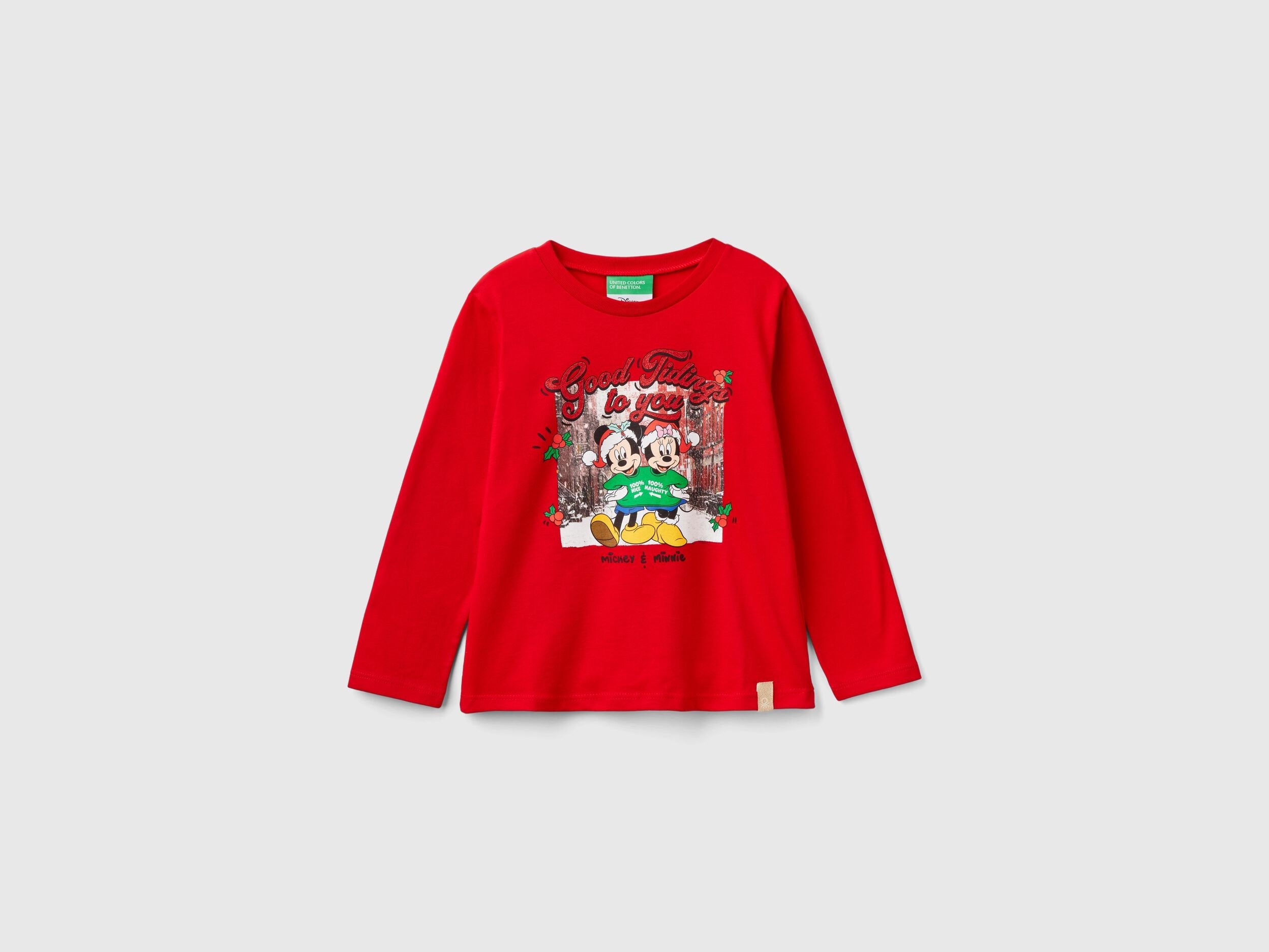 Minnie and Mickey Mouse Christmas T-Shirt_3ATNG10GQ_015_01