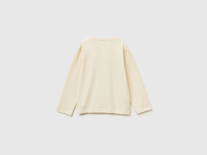 Benetton_Creamy White_Crew Neck T-Shirt in Warm Cotton_3ATNG10KT_3C9_02