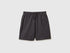 Benetton Dark Gray Boys 100% Cotton Bermuda Shorts SKU: 3BL0C903L_19E Image 01