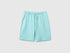 Benetton Aqua Boys 100% Cotton Bermuda Shorts SKU: 3BL0C903L_3L7 Image 01