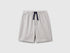 Benetton Light Gray Boys 100% Cotton Bermuda Shorts SKU: 3BL0C903L_501 Image 01