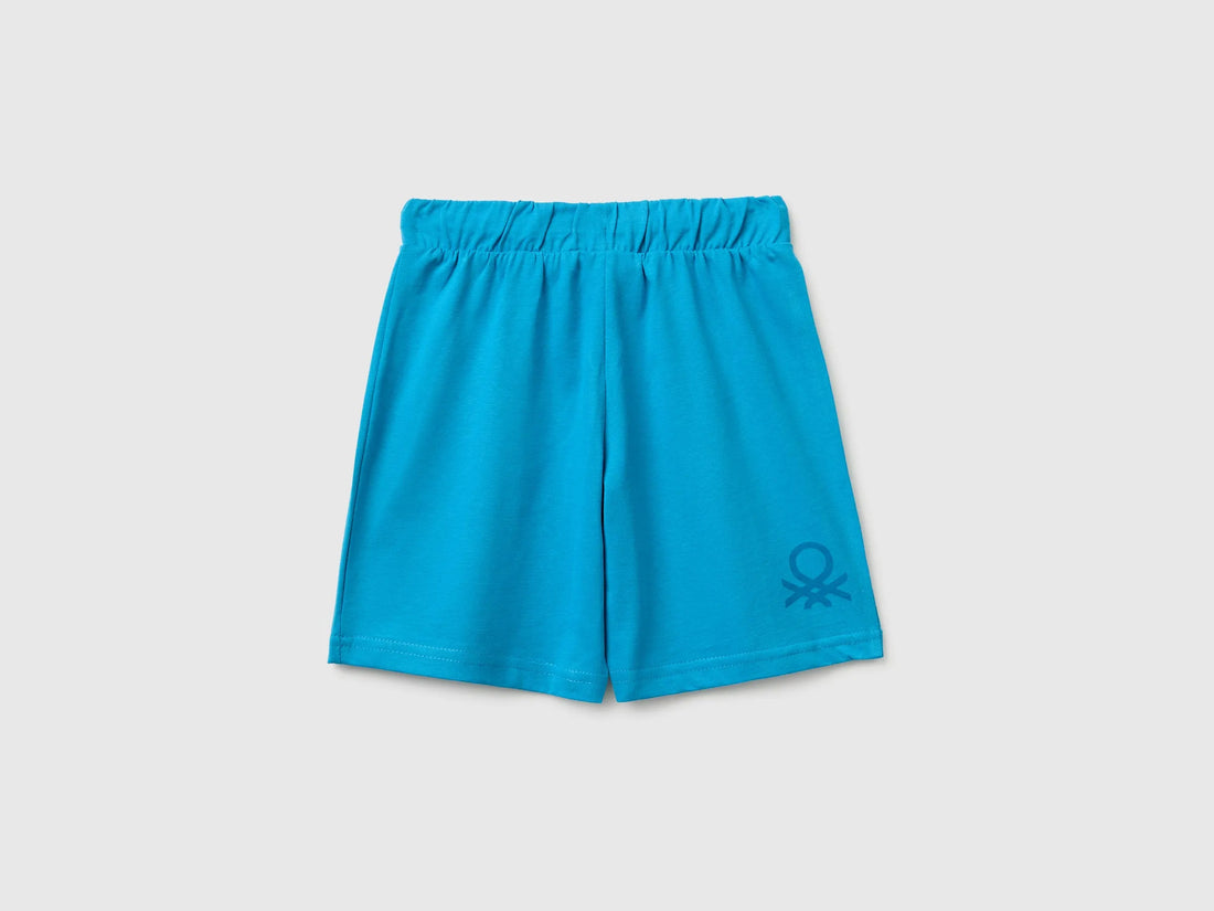 Benetton Blue Boys Regular Fit Bermuda Shorts SKU: 3BL0G900Q_051 Image 02