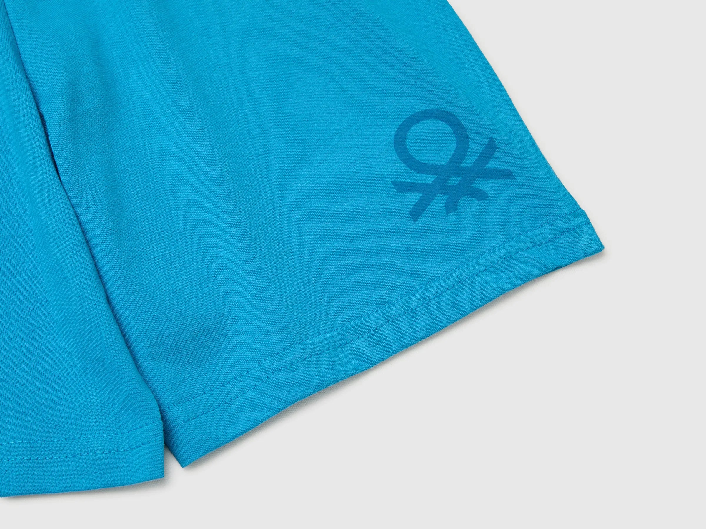 Benetton Blue Boys Regular Fit Bermuda Shorts SKU: 3BL0G900Q_051 Image 03
