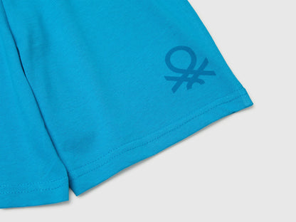 Benetton Blue Boys Regular Fit Bermuda Shorts SKU: 3BL0G900Q_051 Image 03