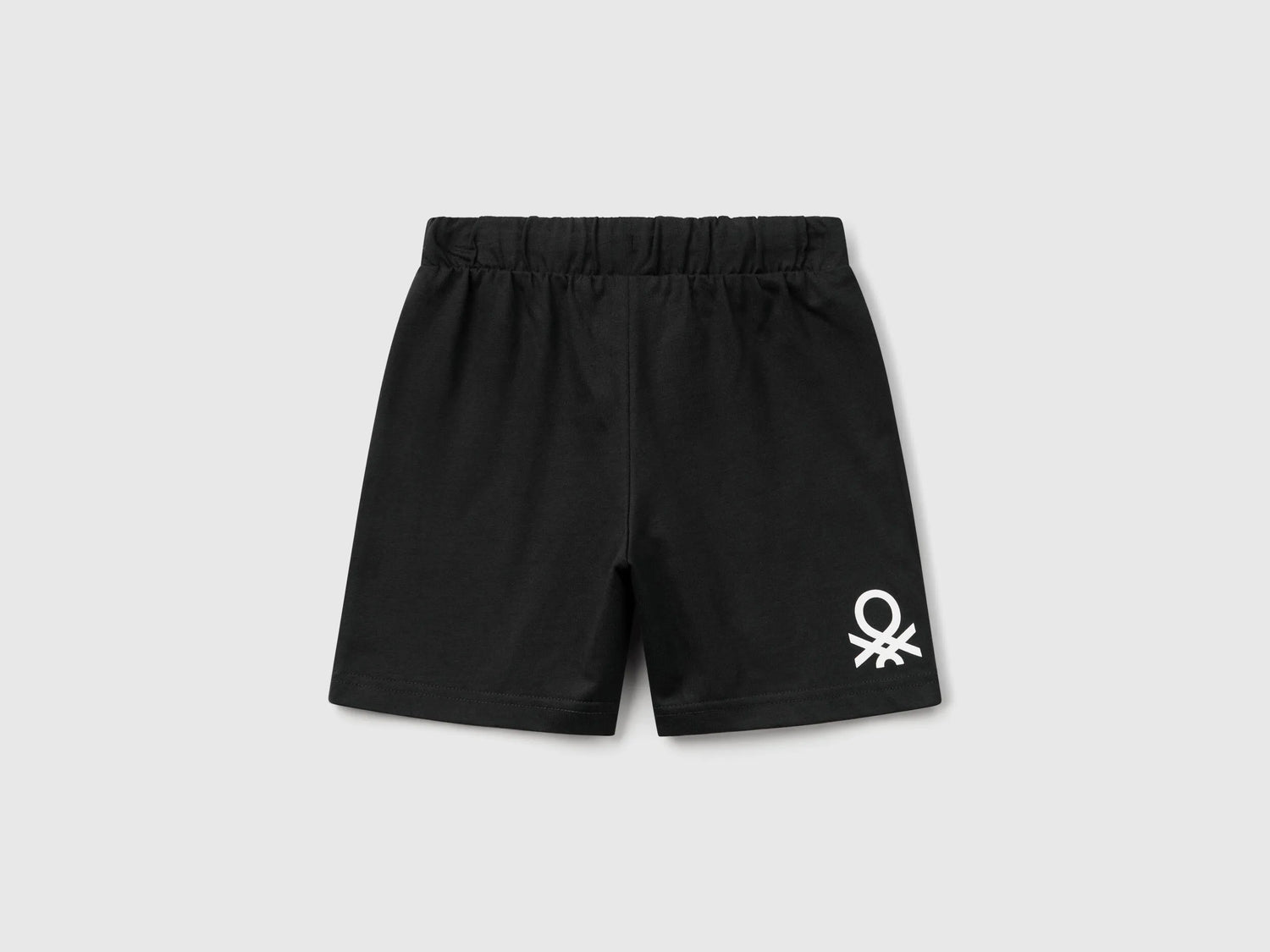 Benetton Black Boys Regular Fit Bermuda Shorts SKU: 3BL0G900Q_100 Image 02