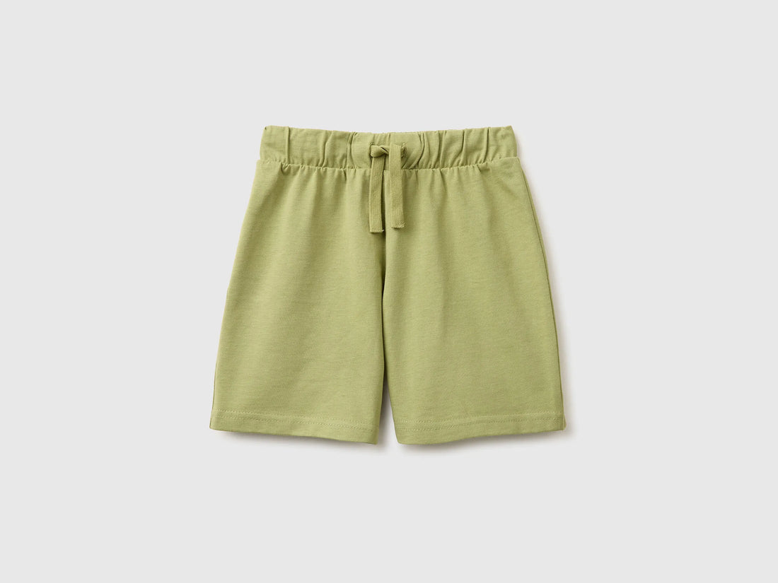 Benetton Military Green Boys Regular Fit Bermuda Shorts SKU: 3BL0G900Q_1Q1 Image 01
