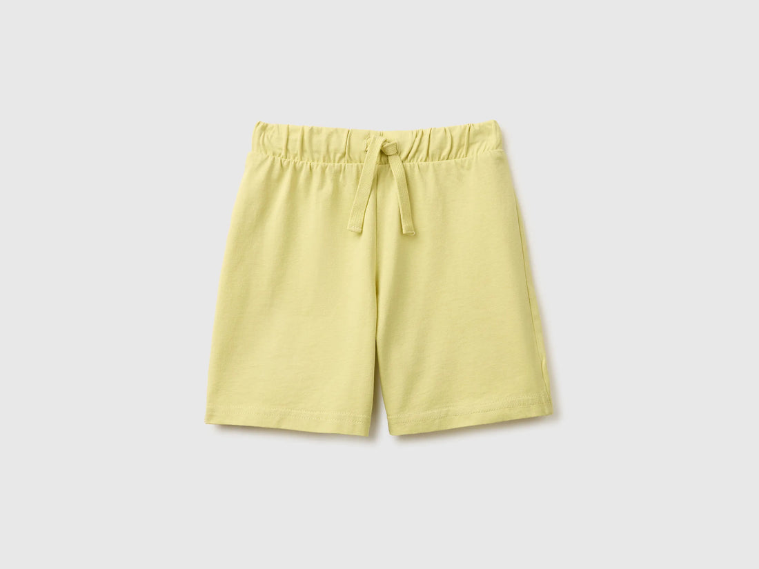 Benetton Yellow Boys Regular Fit Bermuda Shorts SKU: 3BL0G900Q_228 Image 01