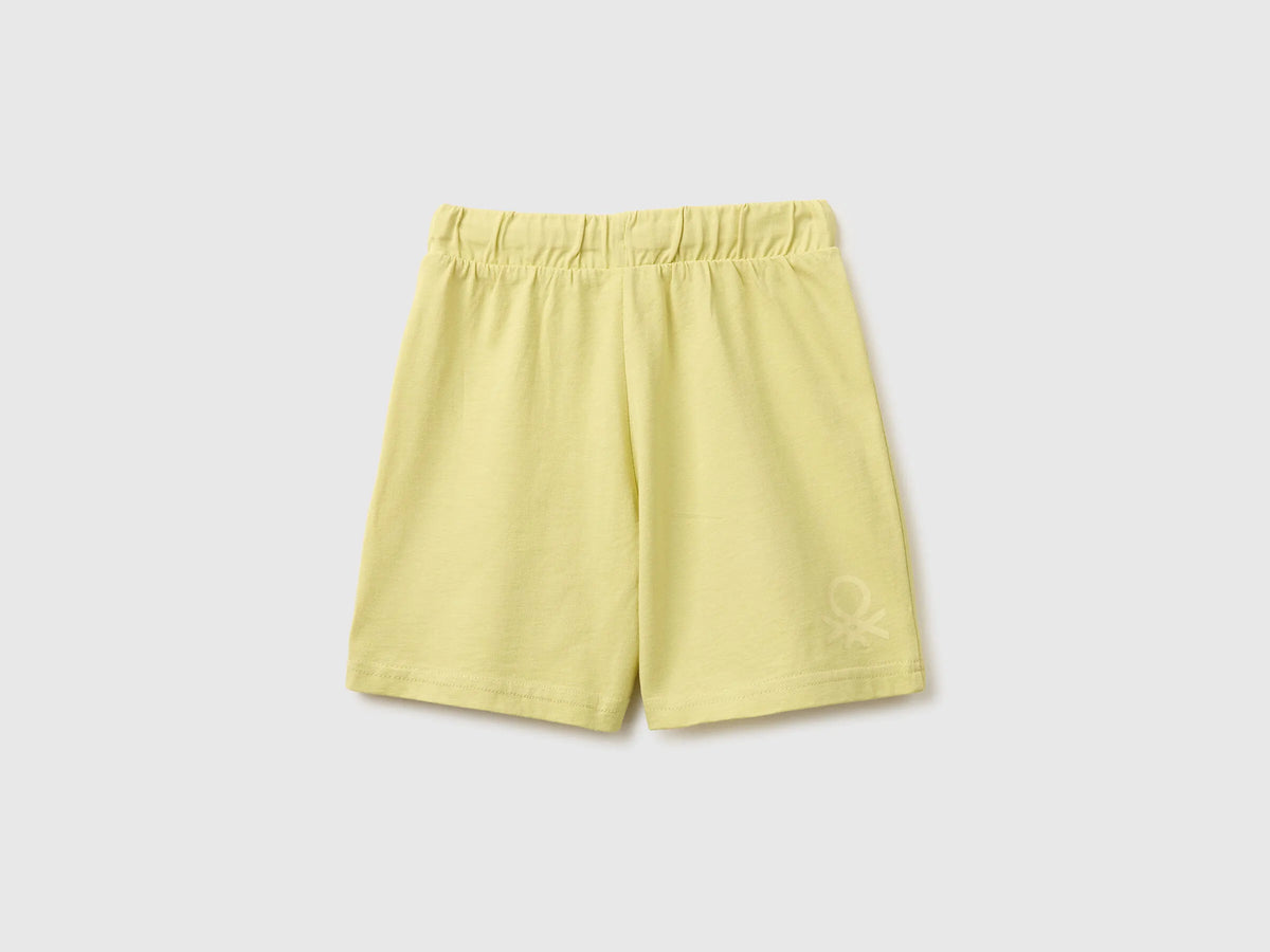 Benetton Yellow Boys Regular Fit Bermuda Shorts SKU: 3BL0G900Q_228 Image 02