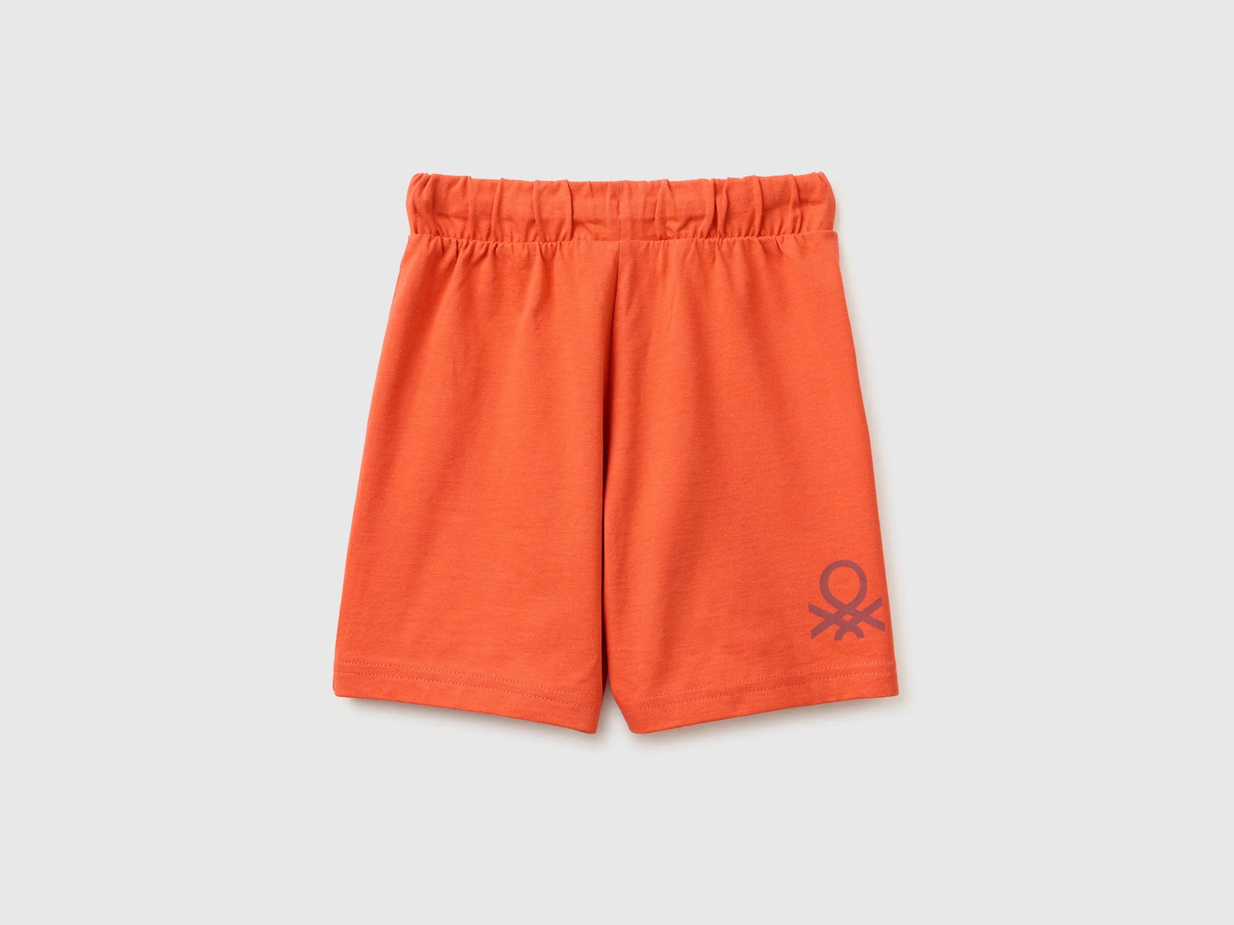 Benetton Orange Coral Boys Regular Fit Bermuda Shorts SKU: 3BL0G900Q_34Y Image 02