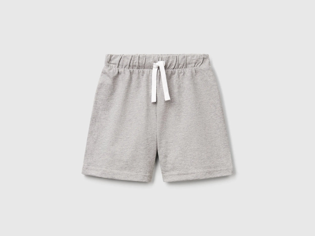 Benetton Light Gray Boys Regular Fit Bermuda Shorts SKU: 3BL0G900Q_501 Image 01