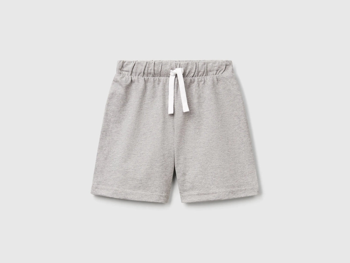 Benetton Light Gray Boys Regular Fit Bermuda Shorts SKU: 3BL0G900Q_501 Image 01