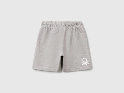 Benetton Light Gray Boys Regular Fit Bermuda Shorts SKU: 3BL0G900Q_501 Image 02