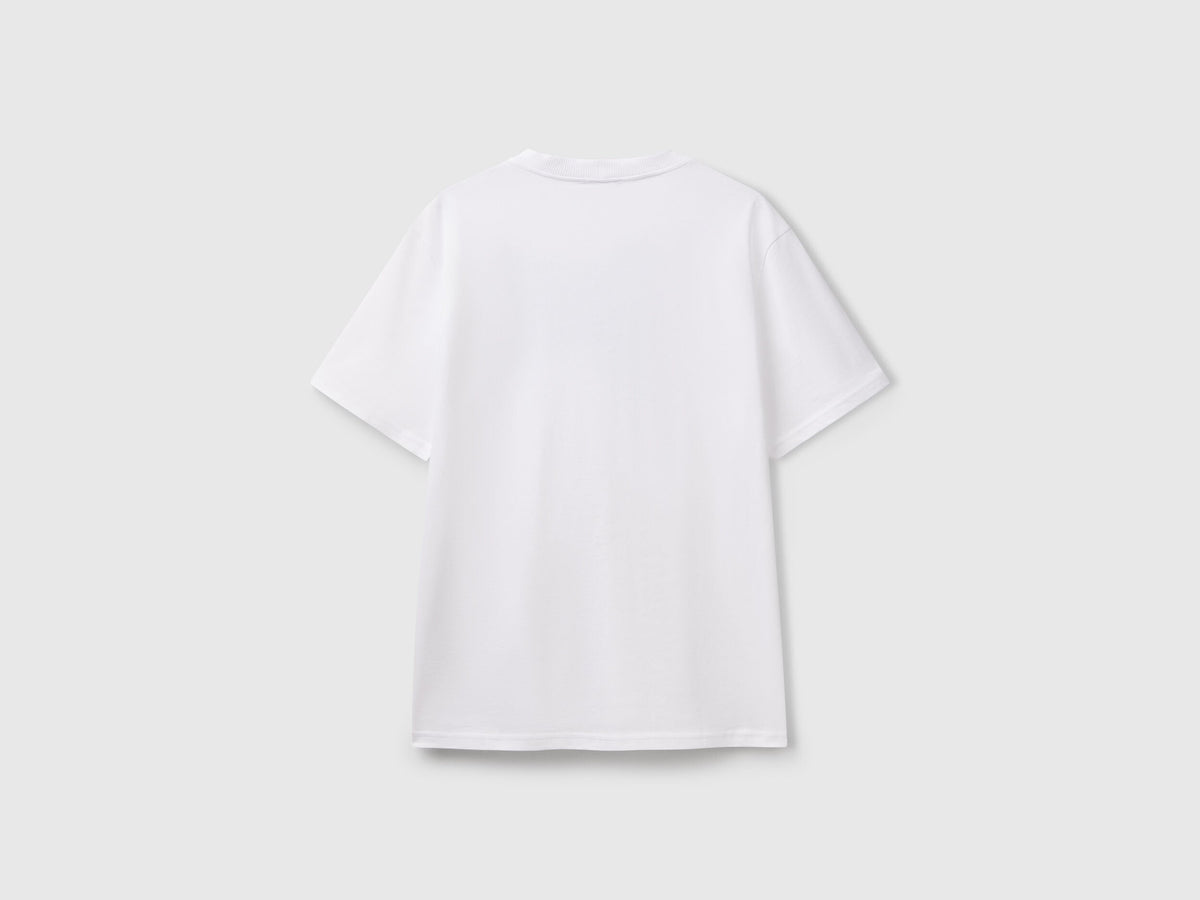 Benetton_T-Shirt with Print on Front and Back_3BL0U10A2_903_04