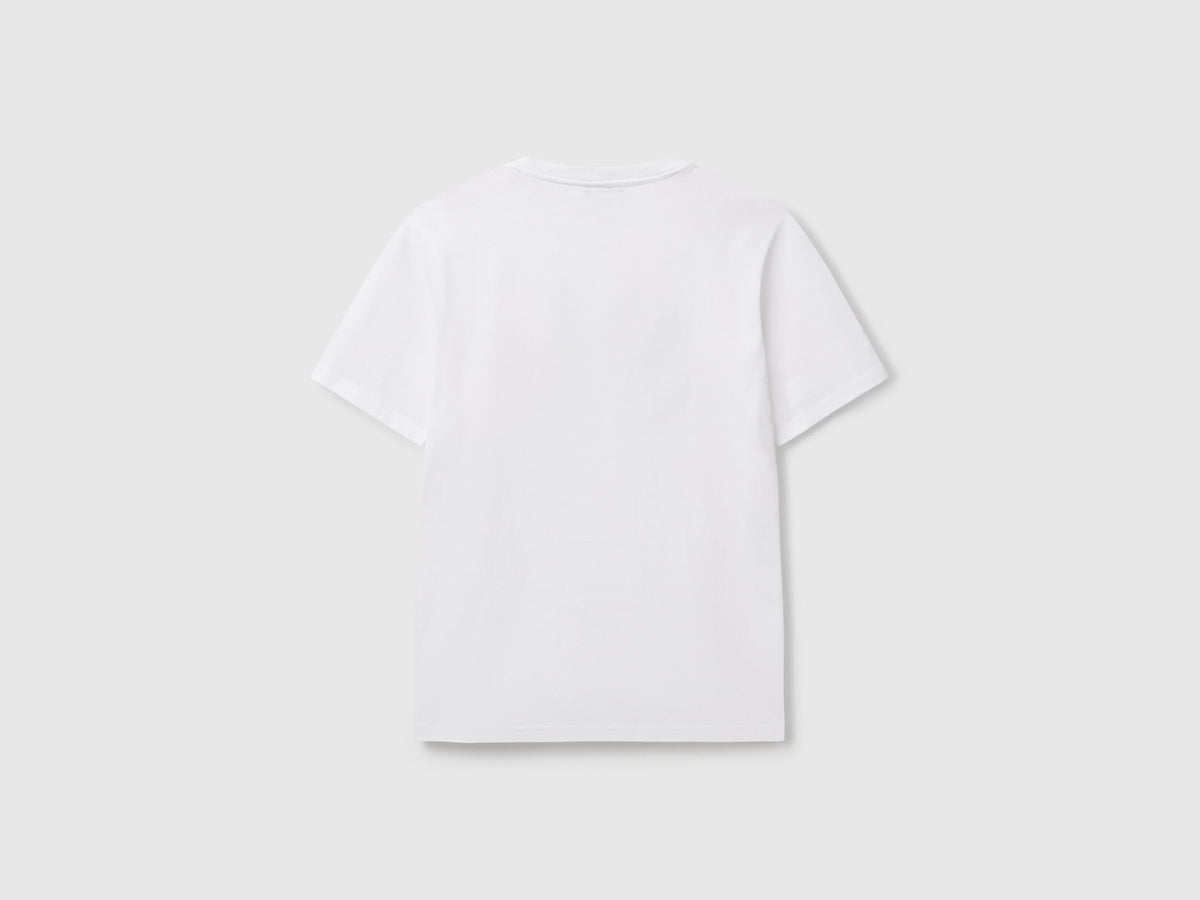 Benetton_T-Shirt with Photographic Print_3BL0U10AG_903_04