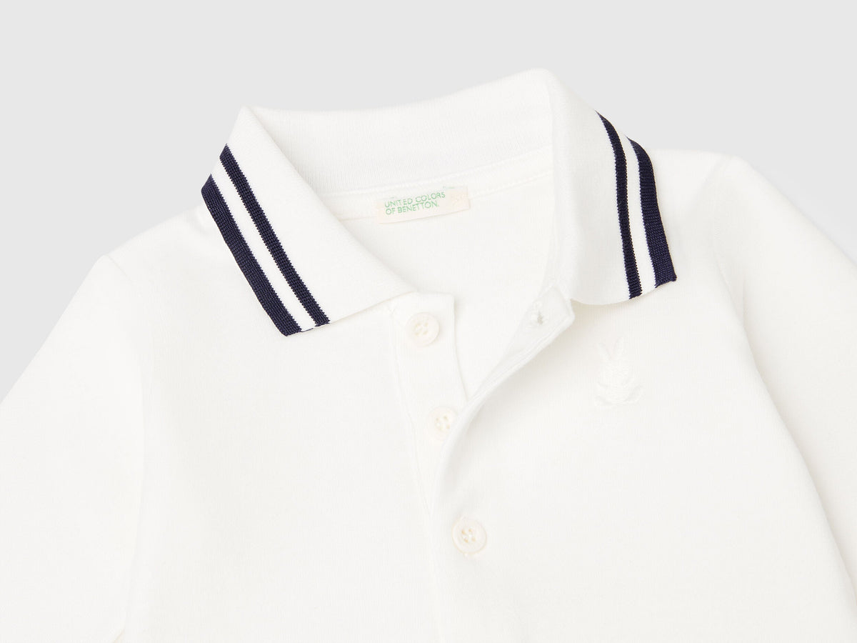 Benetton_White_Polo Bodysuit in Cotton_3CDIAB00F_074_03