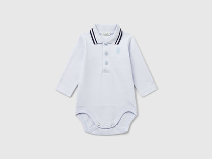 Benetton_Blue_Polo Bodysuit in Cotton_3CDIAB00F_081_01