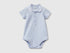 Benetton Sky Blue New Born Polo Onesie in Organic Cotton SKU: 3CDIAB00X_081 Image 01