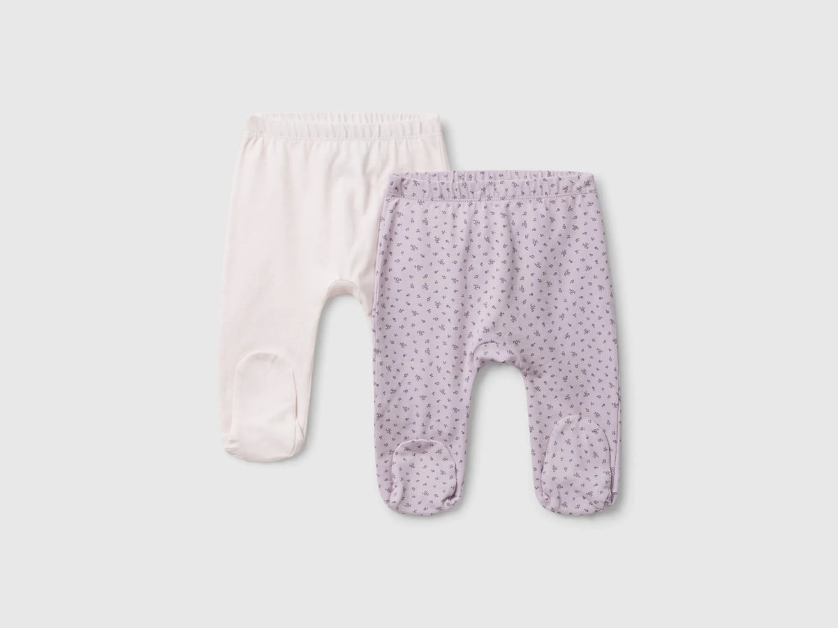 Benetton_Violet_Two Pairs of Trousers in Cotton_3DKAAF02H_902_01