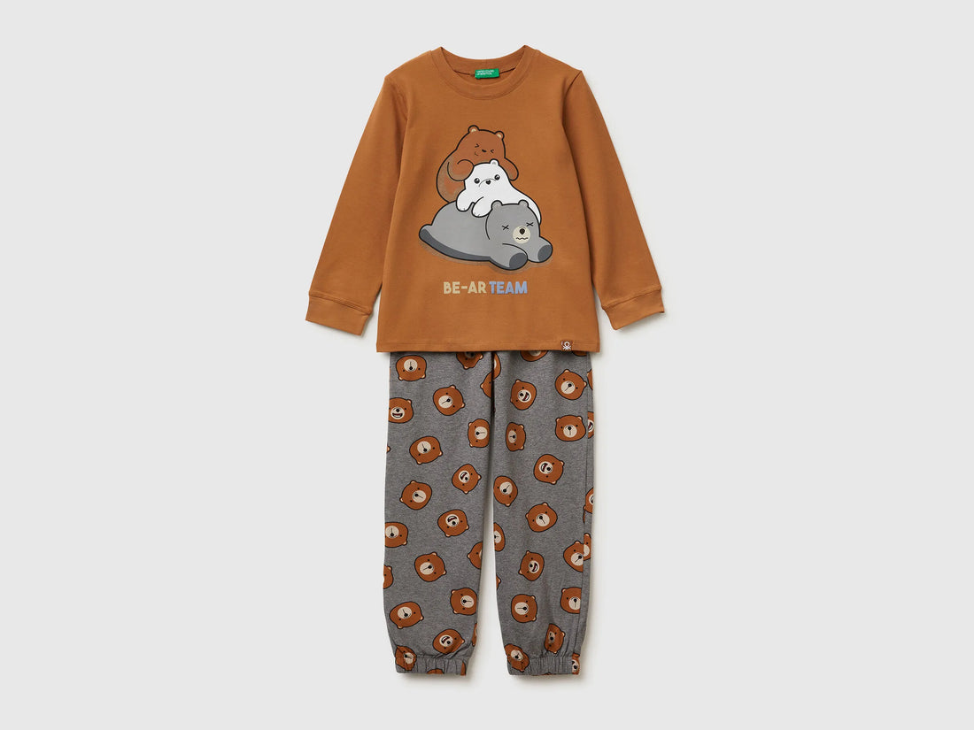 Benetton_Beige_Pyjamas with Animal Print_3DKE0P09G_3K1_01